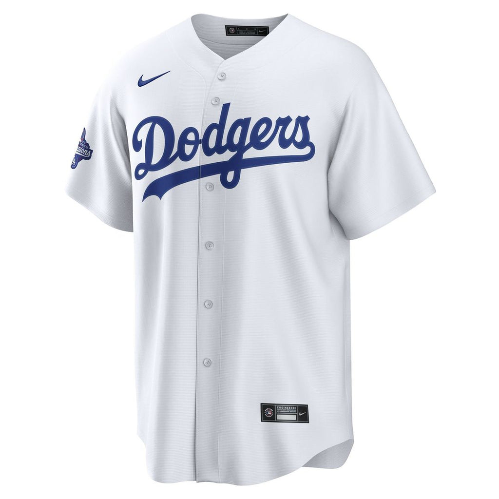 Los Angeles Dodgers Clayton Kershaw Nike Home 2025 World Series Champions Replica Jersey - White