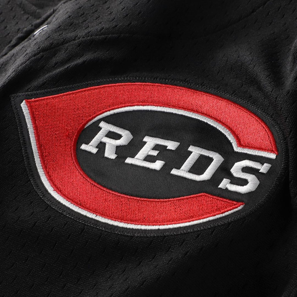 Cincinnati Reds Barry Larkin Mitchell & Ness Throwback Cooperstown Mesh Batting Practice Jersey - Red