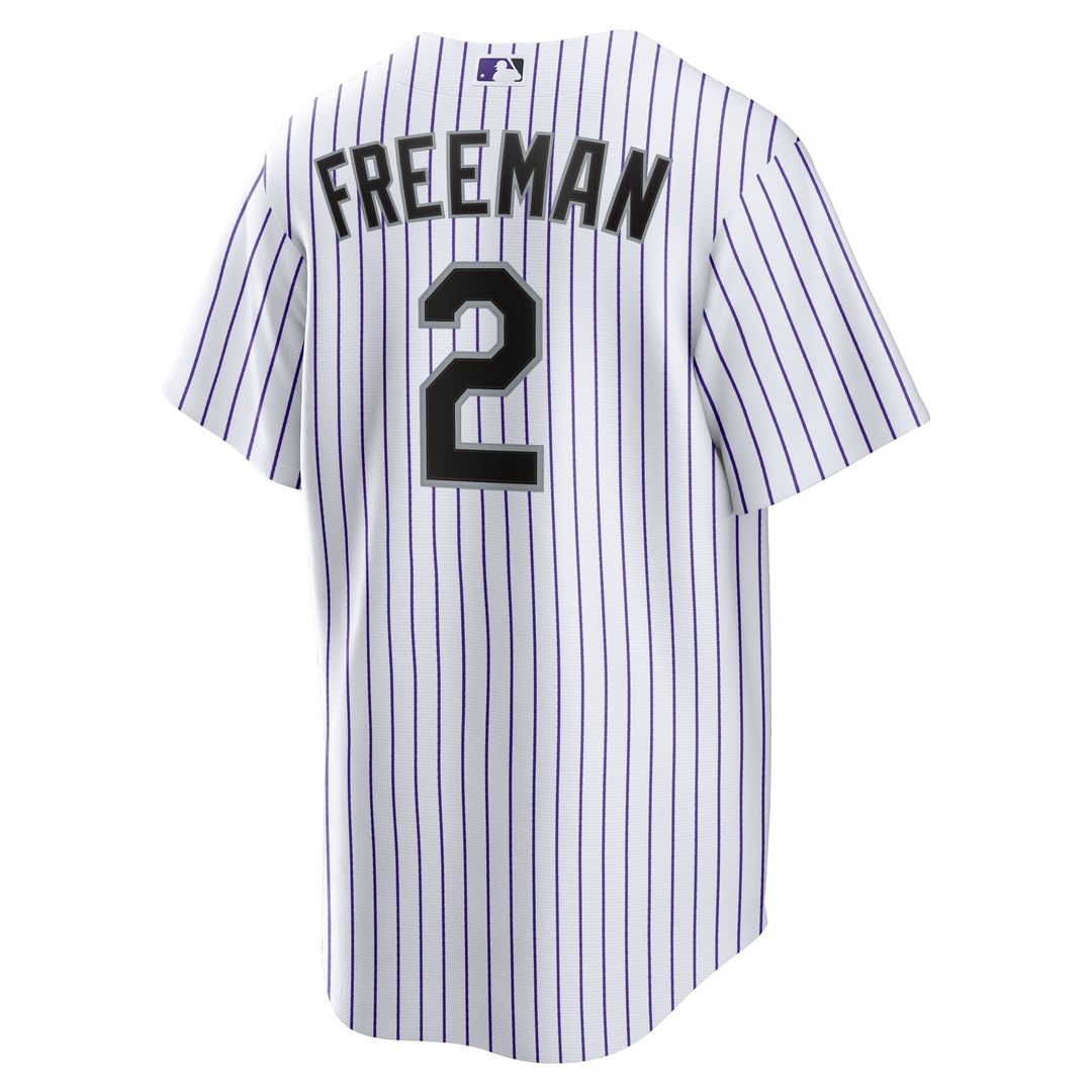 Colorado Rockies Tyler Freeman Nike Home Replica Jersey - White