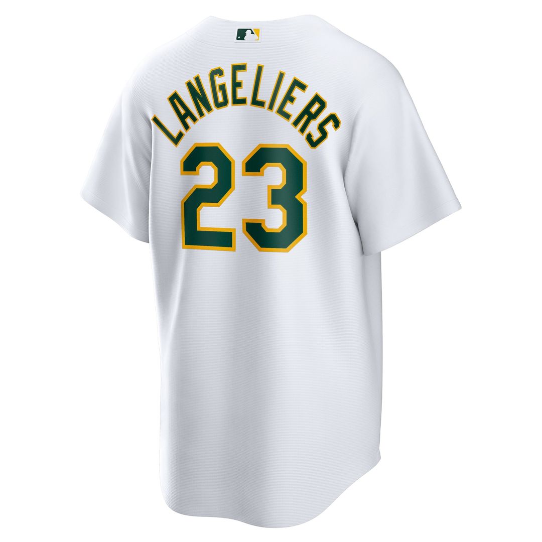 Athletics Shea Langeliers Nike Home Replica Jersey - White