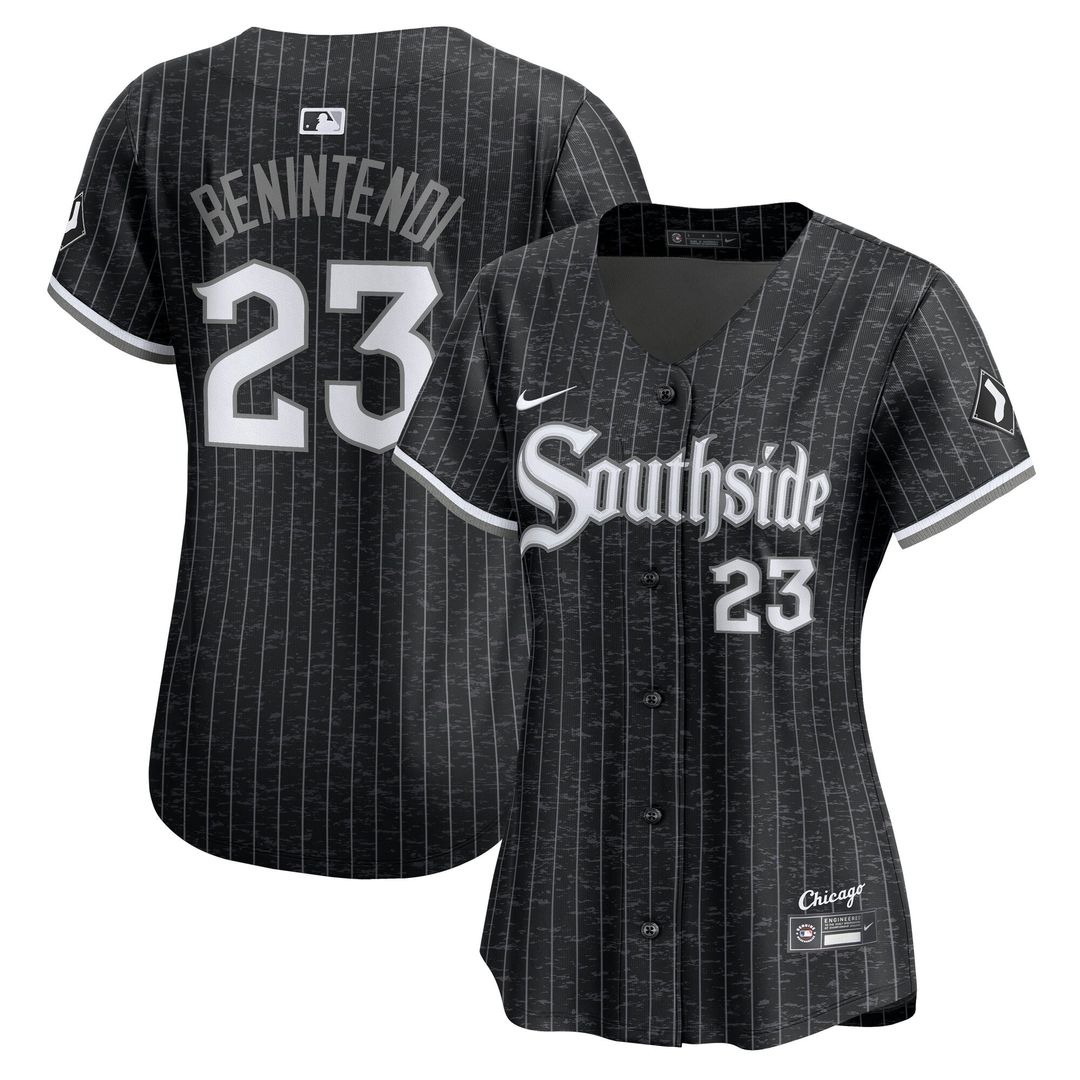 Chicago White Sox Andrew Benintendi Nike Women's City Connect Limited Jersey - Black