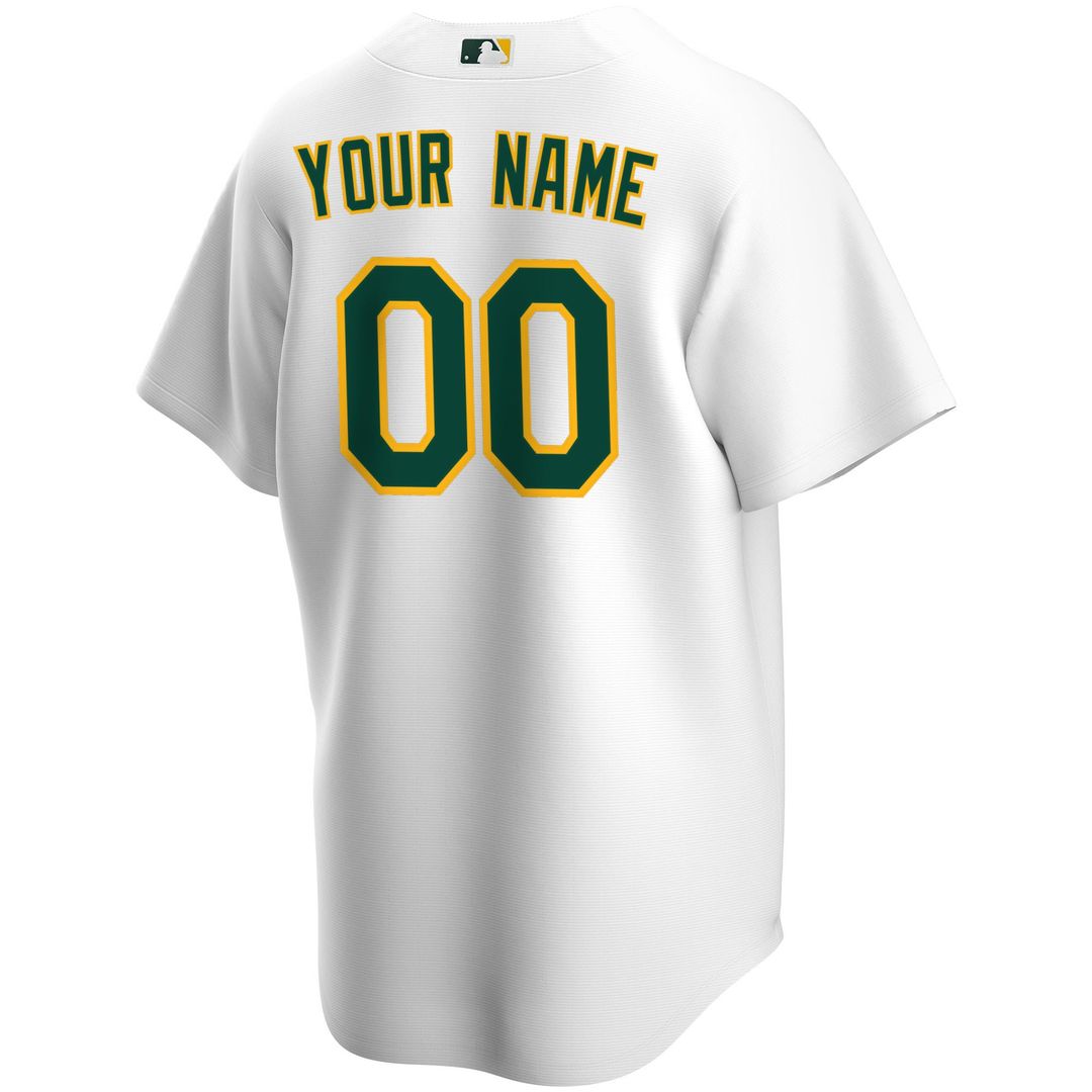 Athletics Nike Home Replica Custom Jersey - White