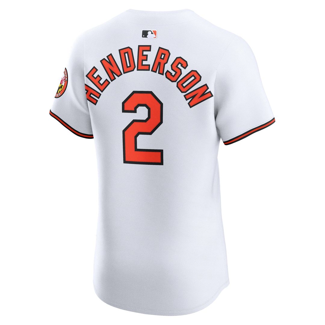 Baltimore Orioles Gunnar Henderson Nike Home Elite Jersey - White