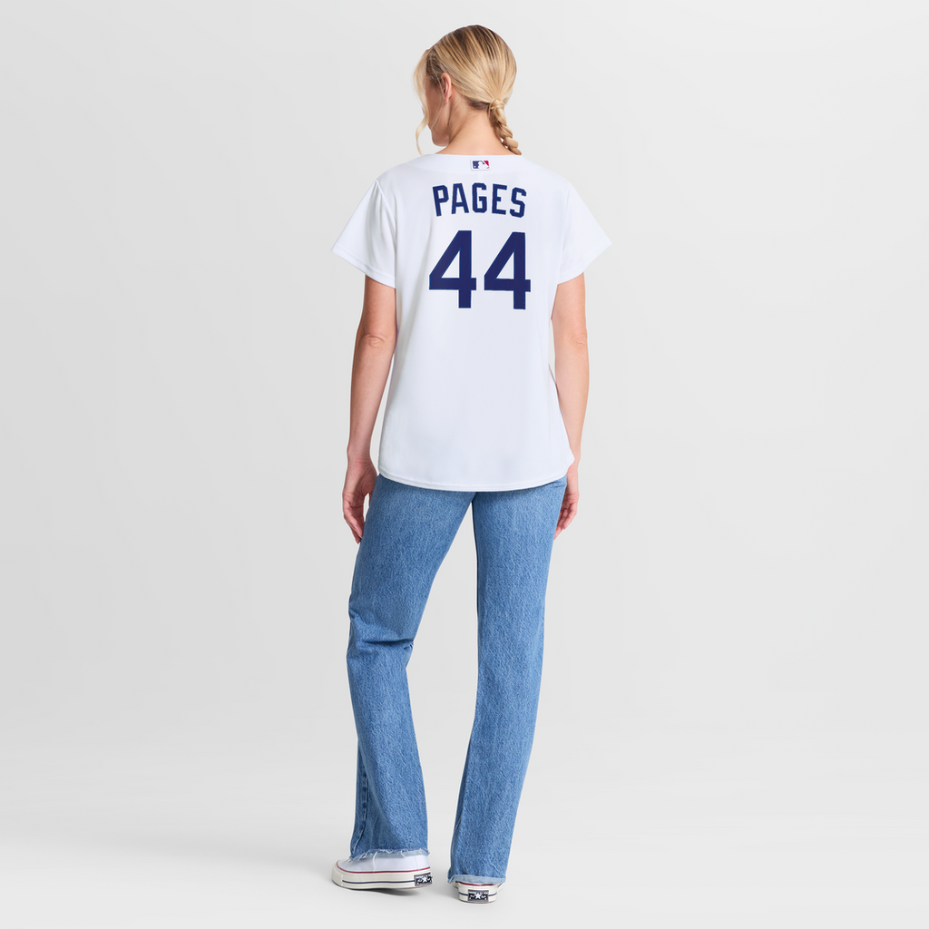 Los Angeles Dodgers Andy Pages Nike Women's Home Replica Jersey - White