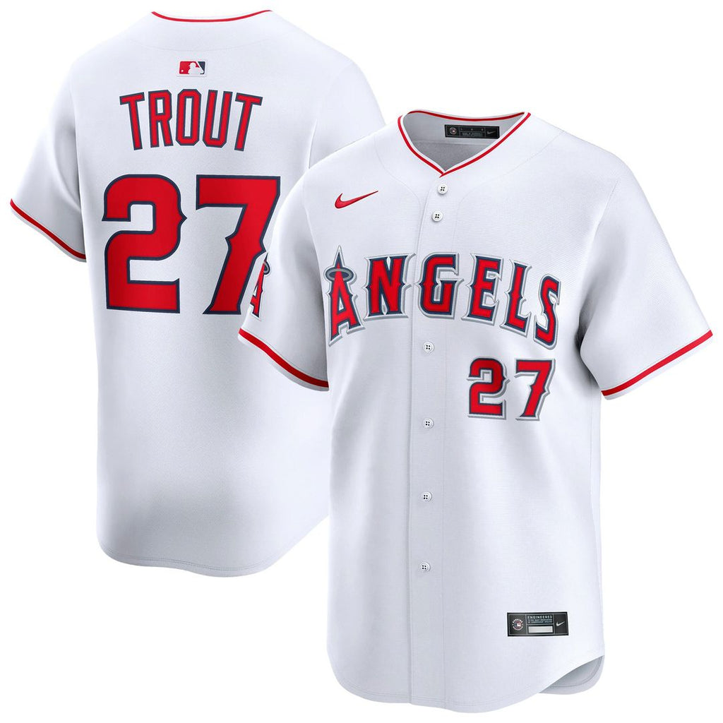 Los Angeles Angels Mike Trout Nike Home Limited Player Jersey - White