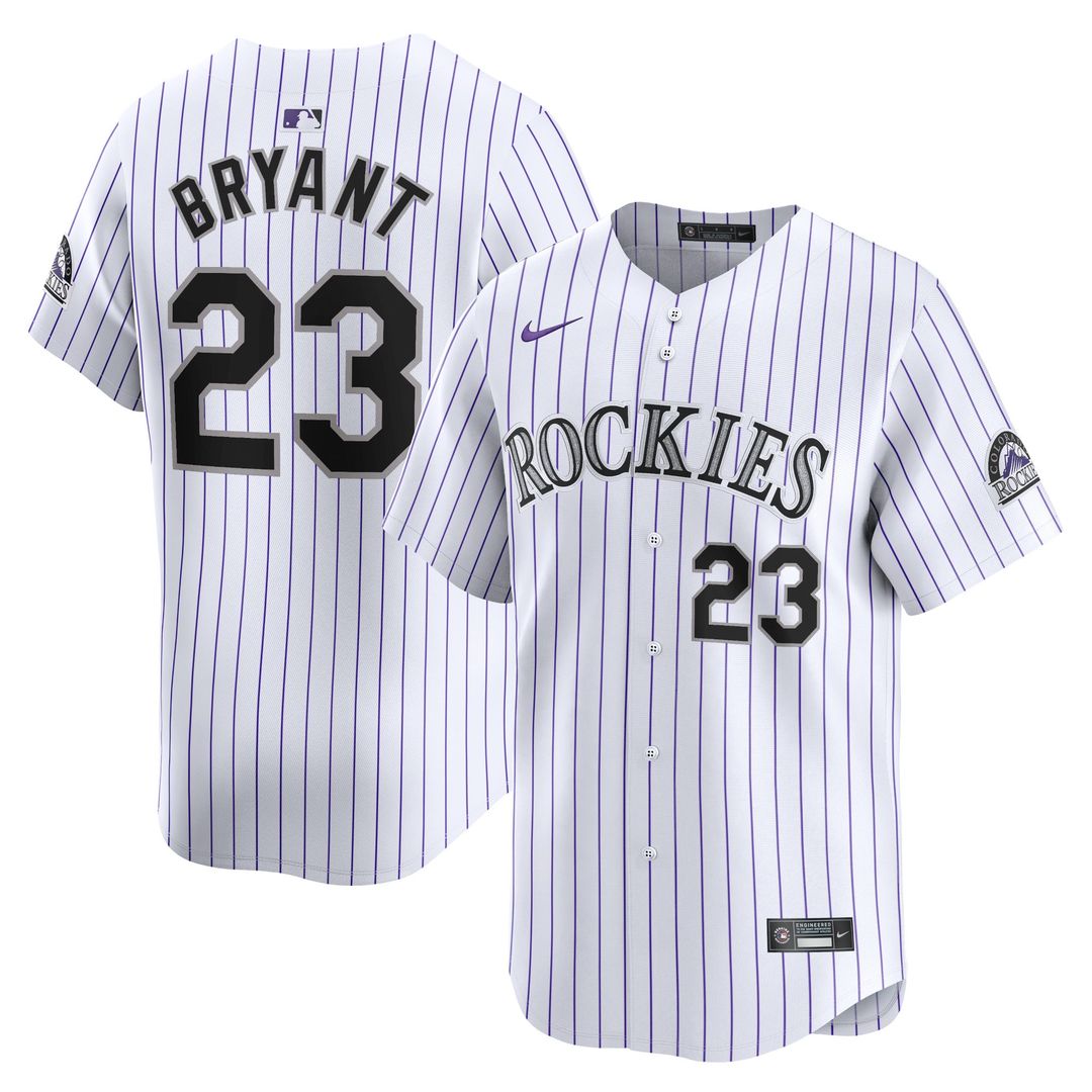 Colorado Rockies Kris Bryant Nike Home Limited Player Jersey - White