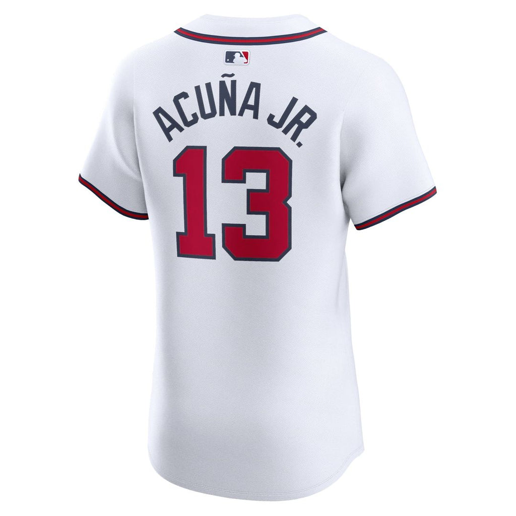 Atlanta Braves Ronald Acuña Jr. Nike Home Elite Jersey - White