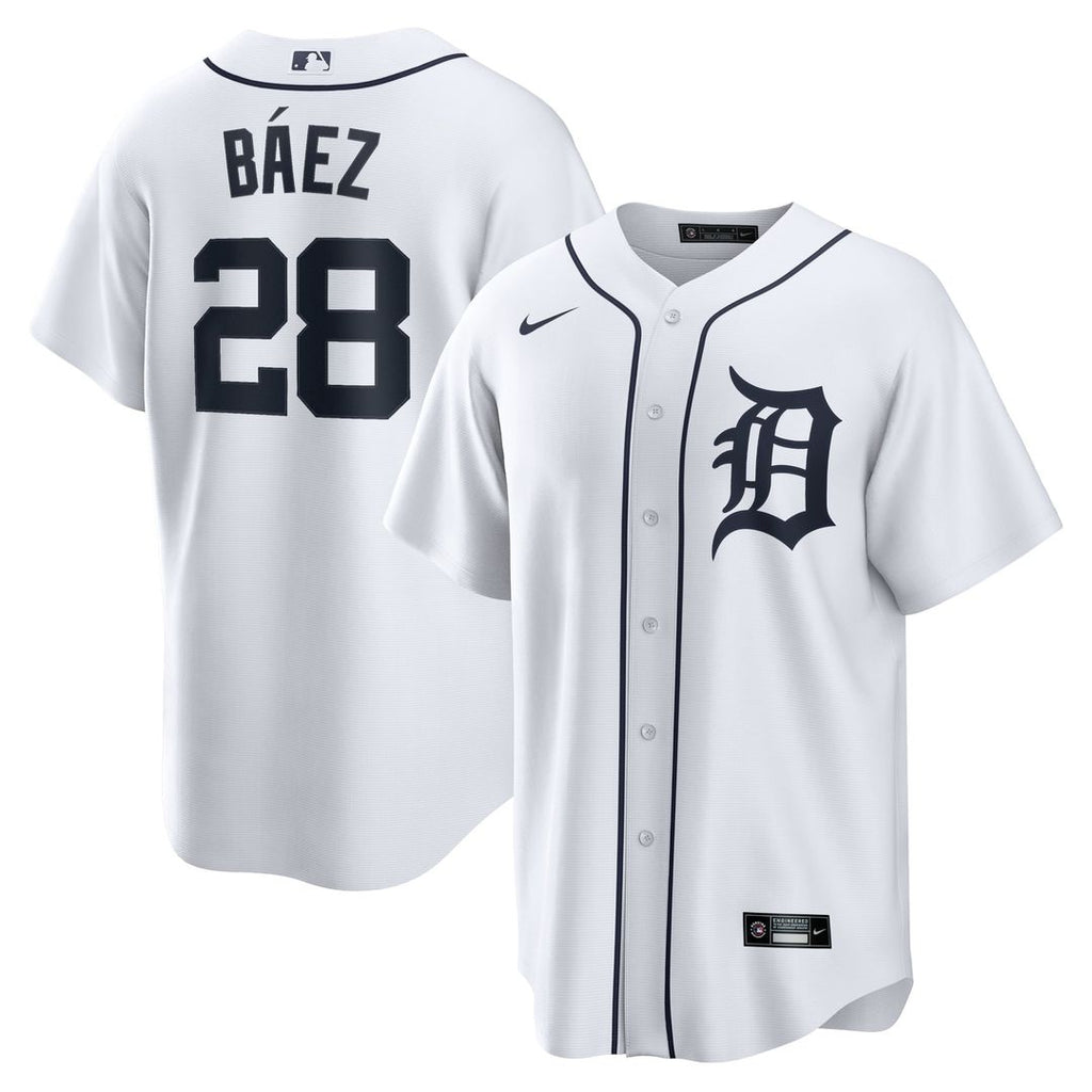 Detroit Tigers Javier Baez Nike Home Replica Player Jersey - White