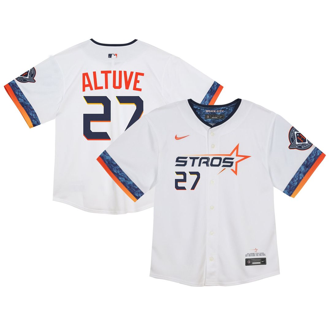 Houston Astros Jose Altuve Nike Toddler City Connect 2025 Limited Jersey - White