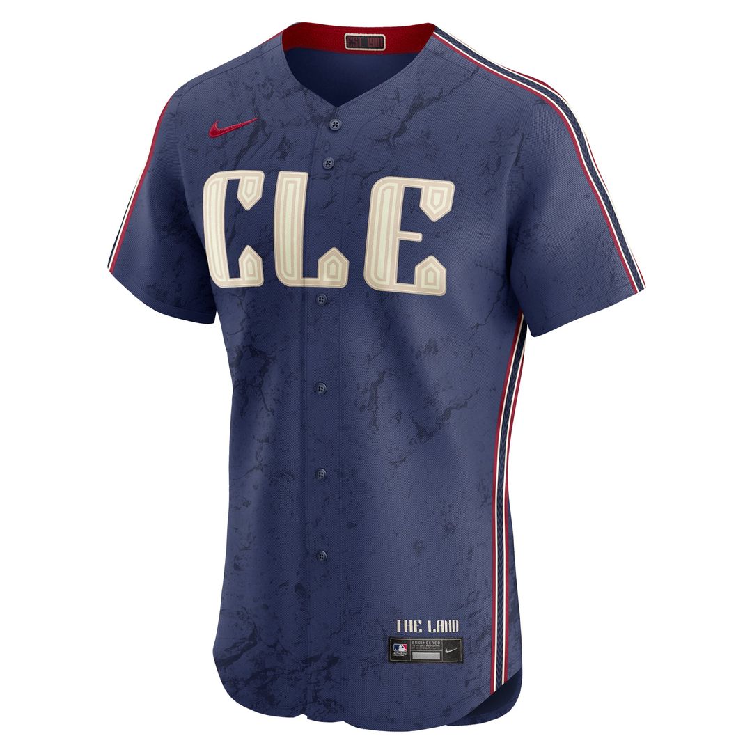Cleveland Guardians Nike City Connect Elite Jersey - Navy