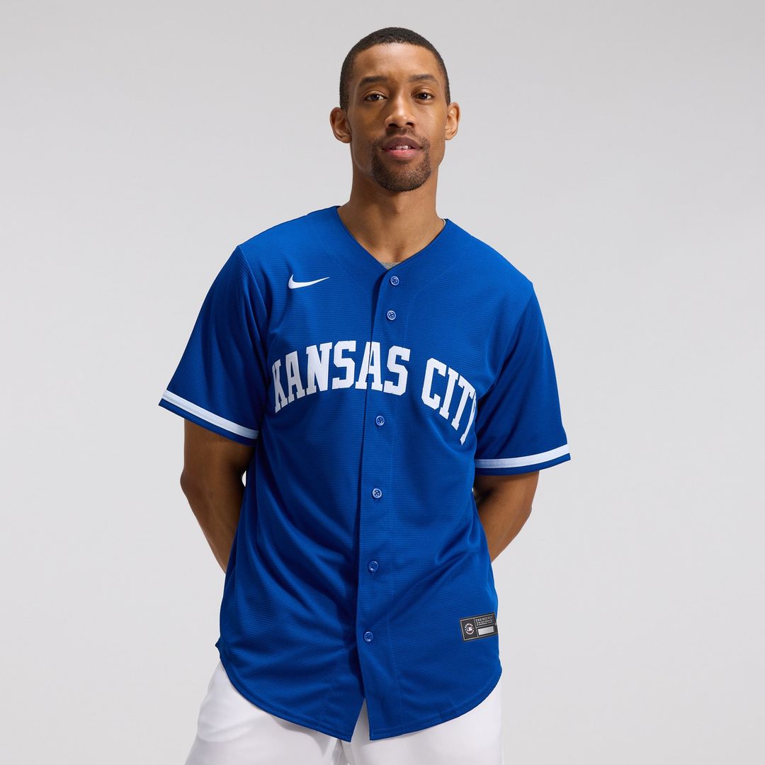 Kansas City Royals Nike Road Replica Team Jersey - Gray
