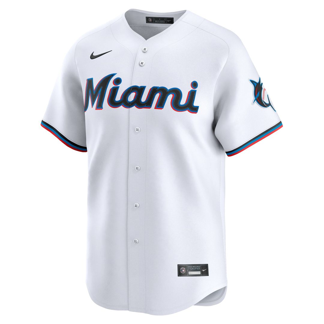 Miami Marlins Sandy Alcantara Nike Home Limited Player Jersey - White