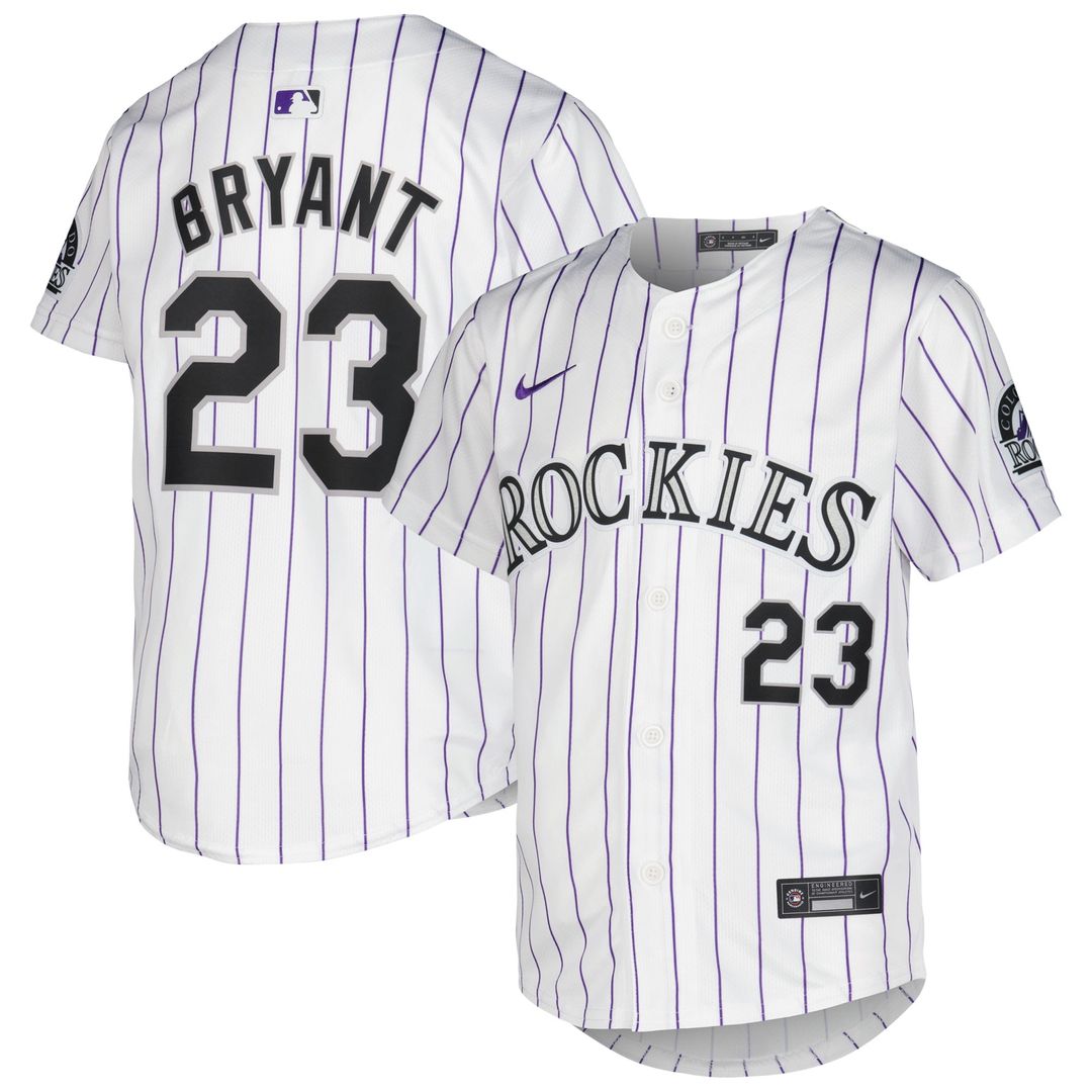 Colorado Rockies Kris Bryant Nike Youth Alternate Limited Player Jersey - Purple