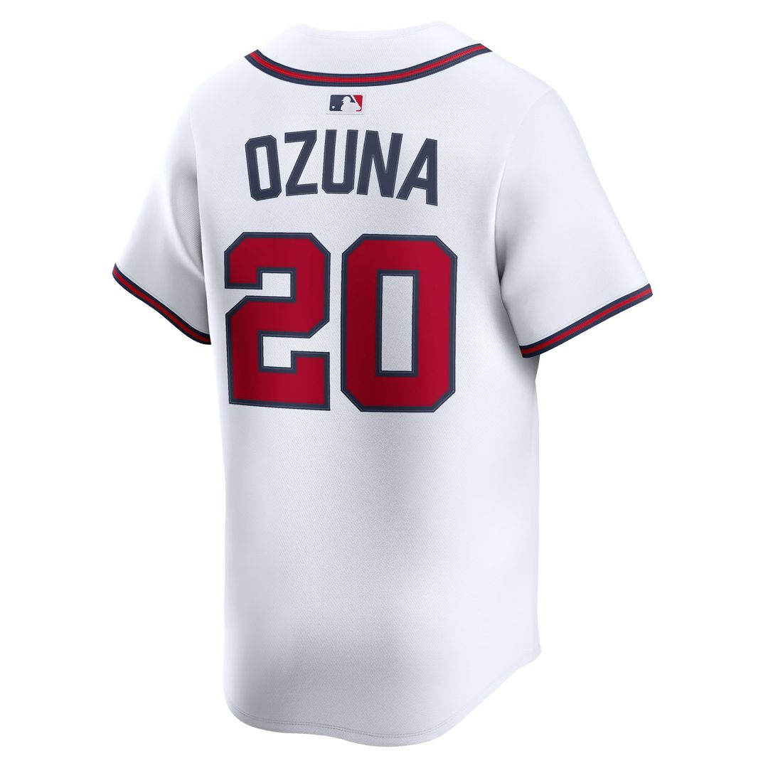 Atlanta Braves Marcell Ozuna Nike Home Limited Player Jersey - White