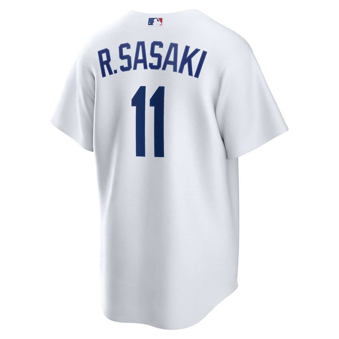 Los Angeles Dodgers Rōki Sasaki Nike Replica Jersey - White