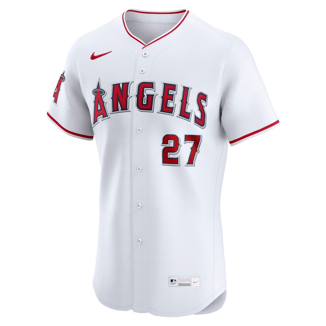 Los Angeles Angels Mike Trout Nike Home ElitePlayer Jersey - White