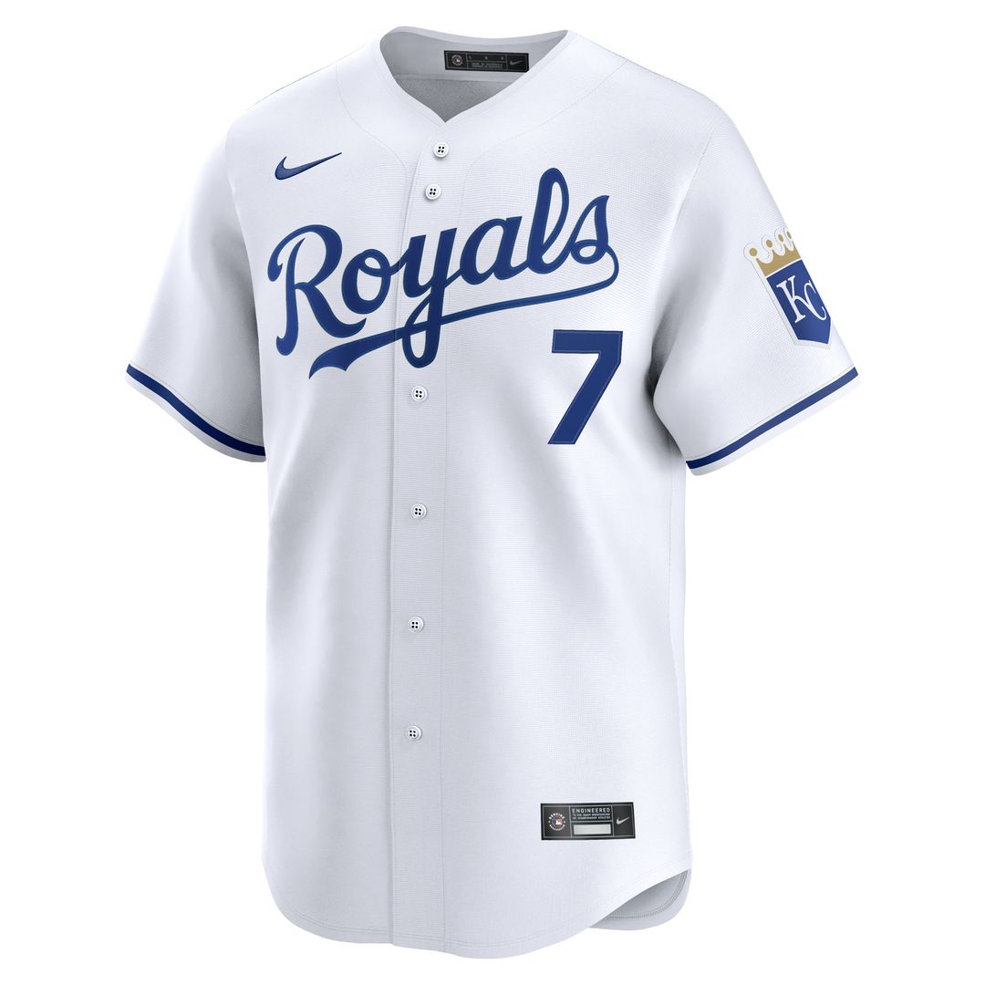 Kansas City Royals Bobby Witt Jr. Nike Home Limited Player Jersey - White