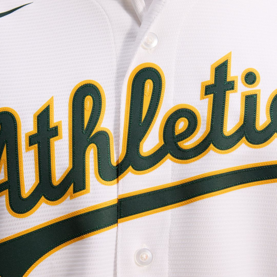 Athletics Nike Home Replica Team Jersey - White