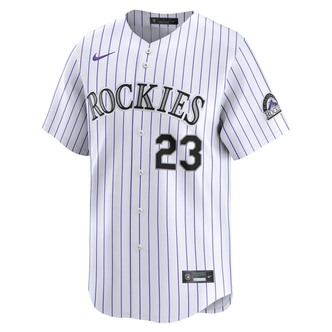 Colorado Rockies Kris Bryant Nike Home Limited Player Jersey - White