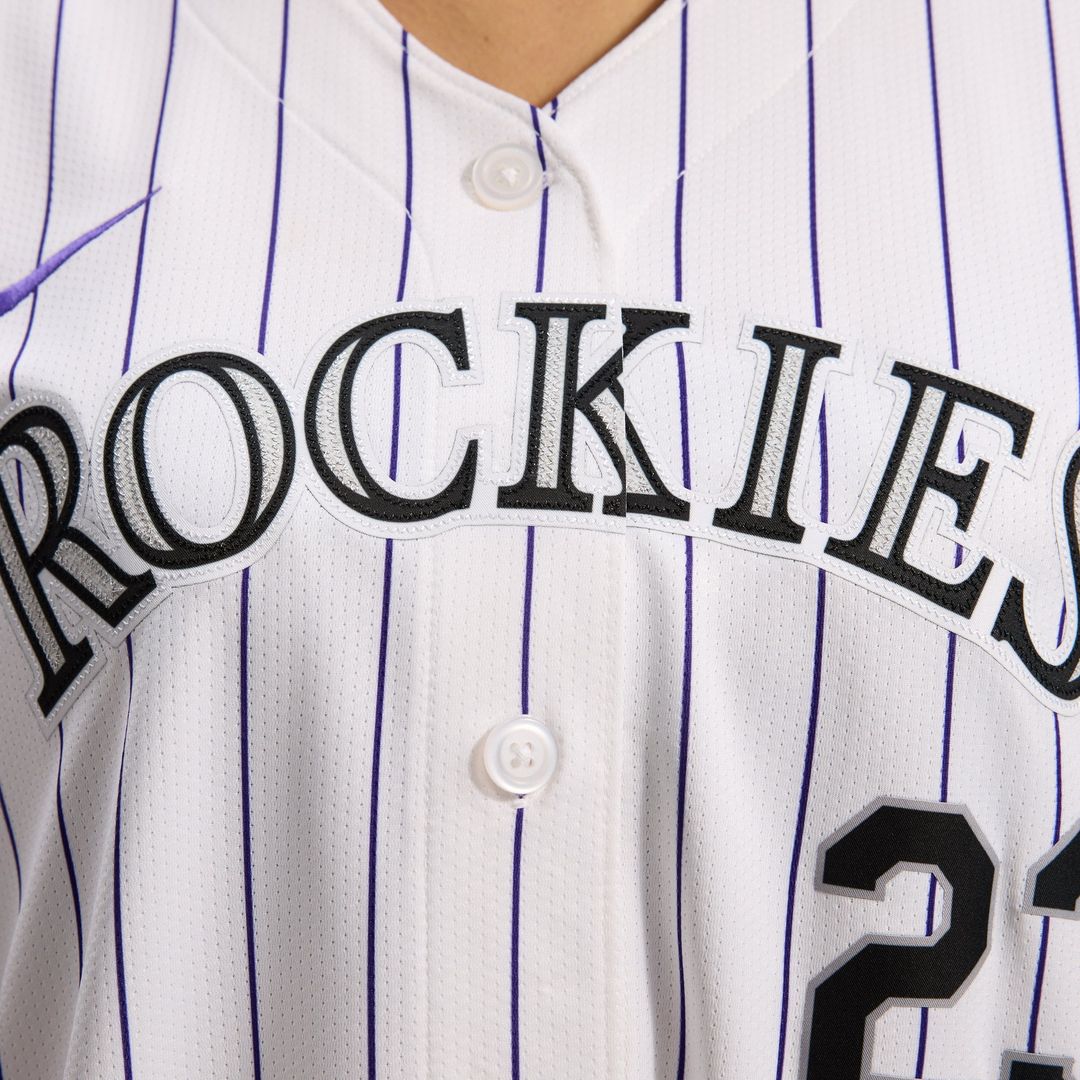 Colorado Rockies Kris Bryant Nike Women's Home Limited Player Jersey - White