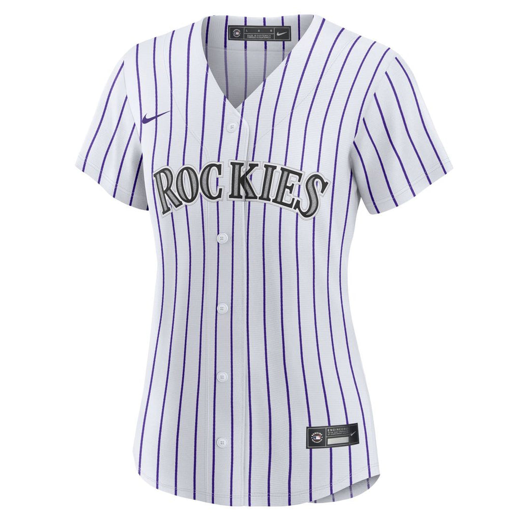 Colorado Rockies Charlie Blackmon Nike Women's Home Replica Player Jersey - White