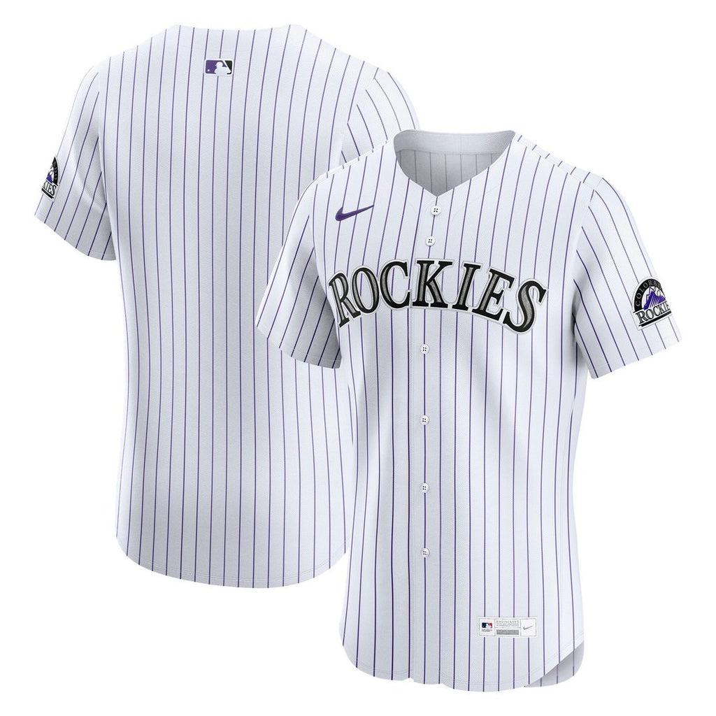 Colorado Rockies Nike Home Elite Jersey - White