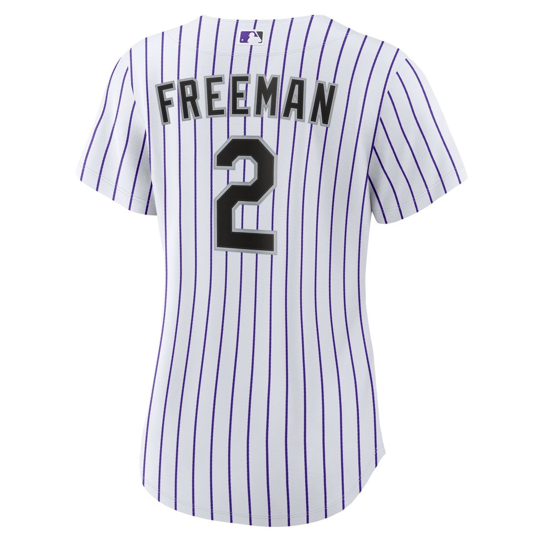 Colorado Rockies Tyler Freeman Nike Women's Home Replica Jersey - White