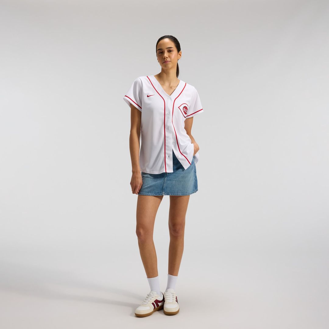 Cincinnati Reds Elly De La Cruz Nike Women's Home Replica Jersey - White