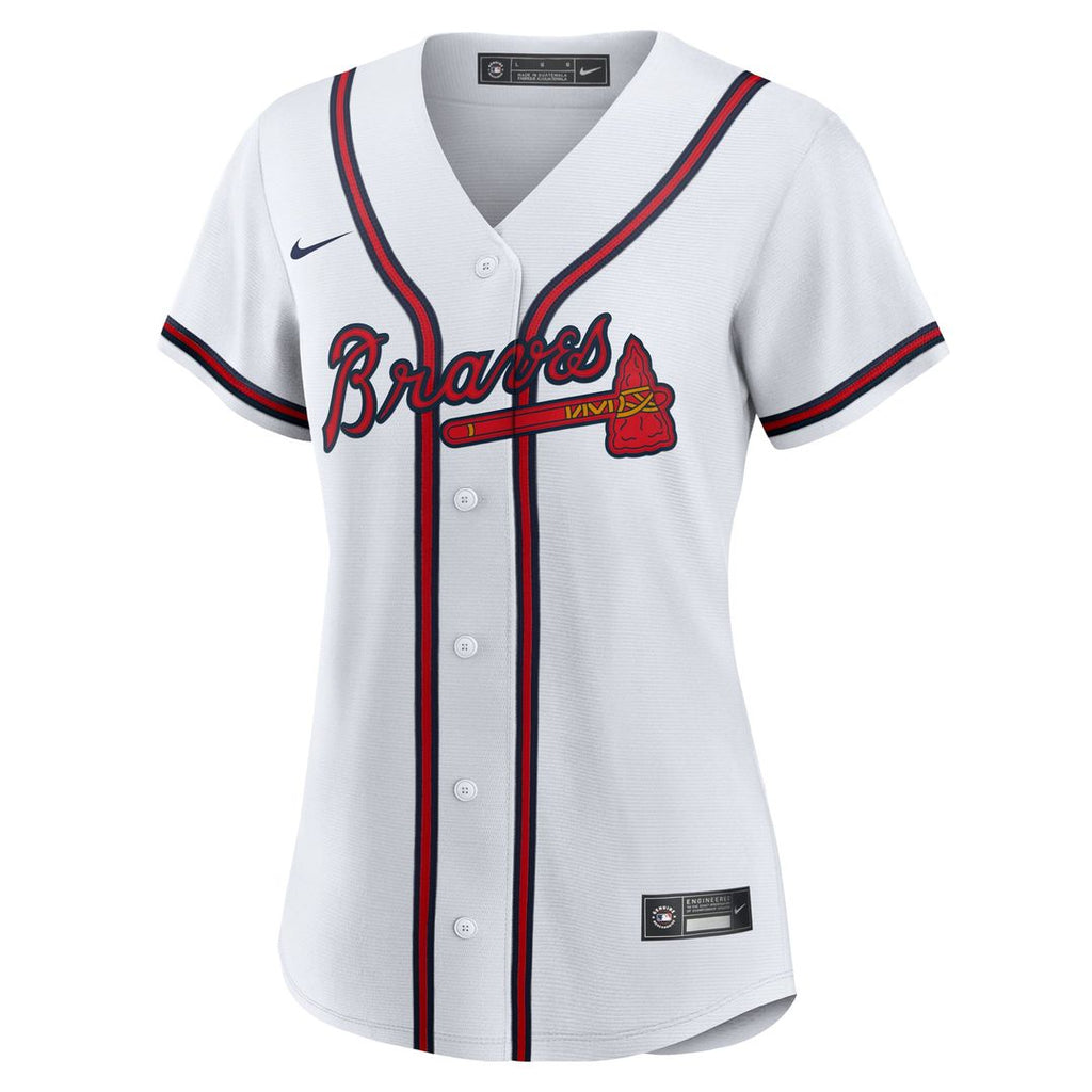 Atlanta Braves Reynaldo Lopez Nike Women's Home Replica Jersey - White