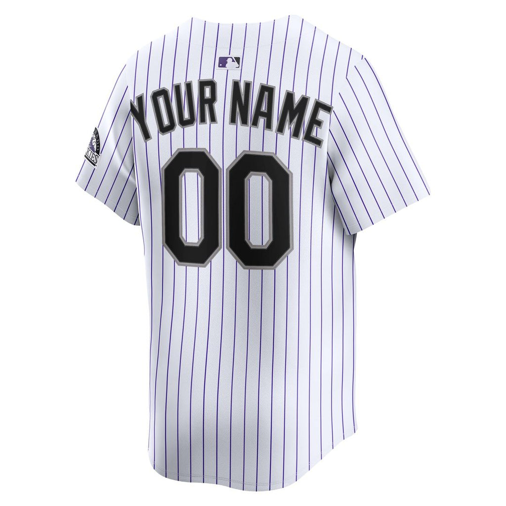 Colorado Rockies Nike Youth Home Custom Limited Jersey - White