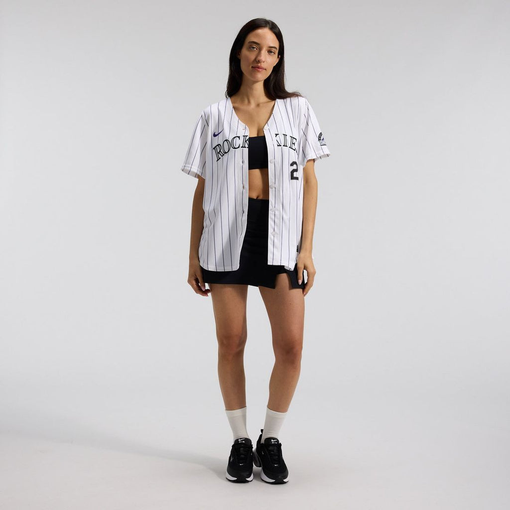 Colorado Rockies Kris Bryant Nike Women's Home Limited Player Jersey - White