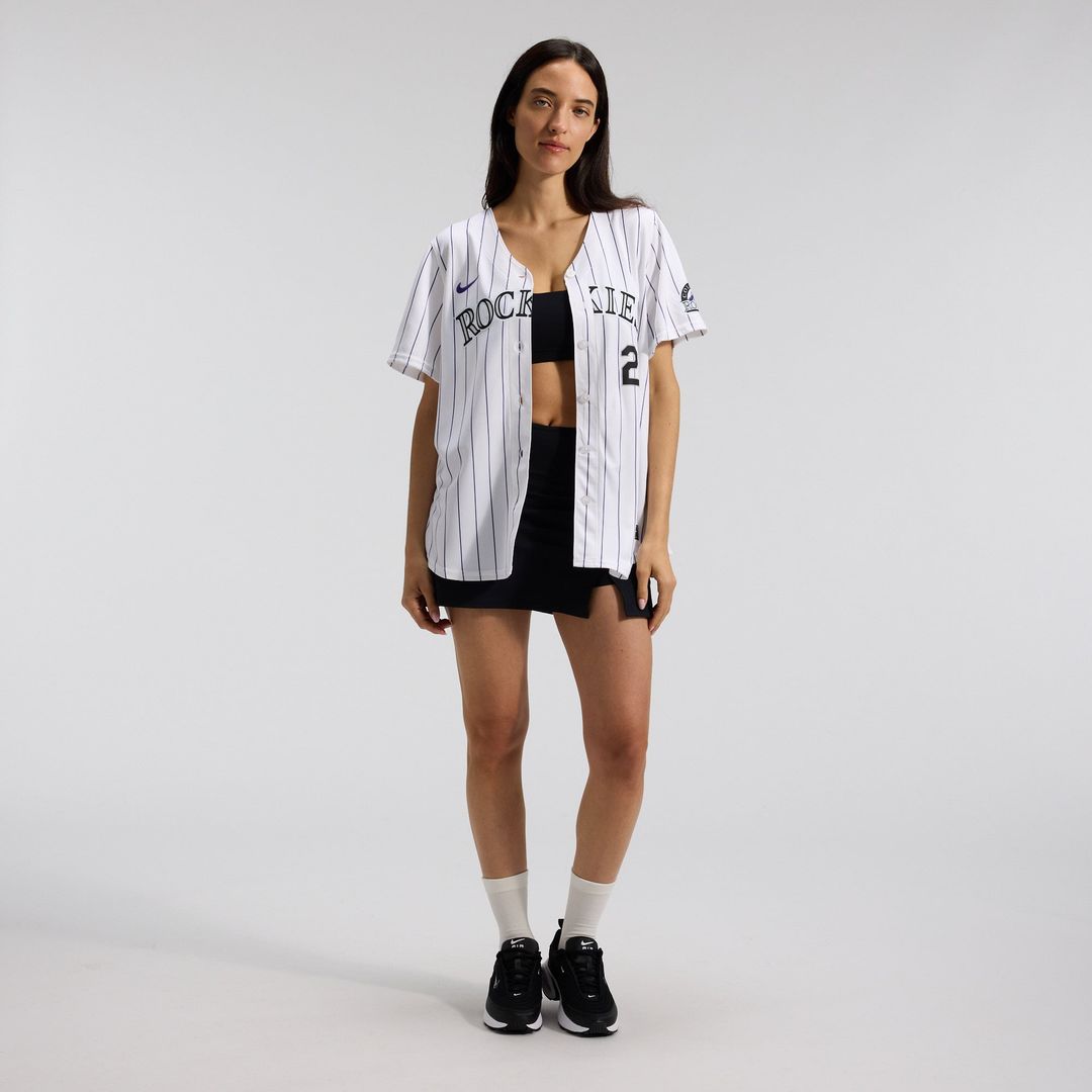 Colorado Rockies Kris Bryant Nike Women's Home Limited Player Jersey - White