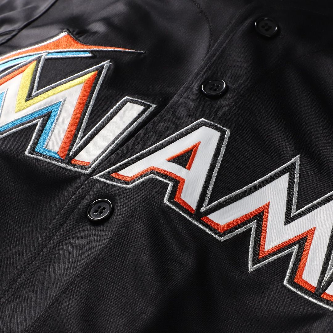 Miami Marlins Jose Fernandez Mitchell & Ness Authentic Batting Practice Jersey - Black