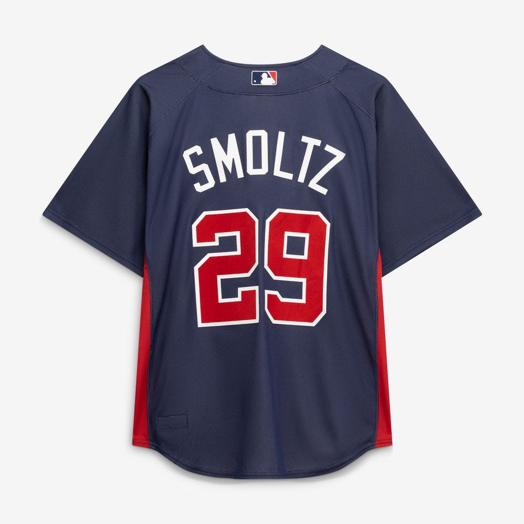 Atlanta Braves John Smoltz Mitchell & Ness Authentic Batting Practice Jersey - Navy