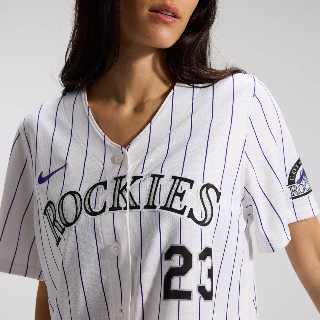 Colorado Rockies Kris Bryant Nike Women's Home Limited Player Jersey - White