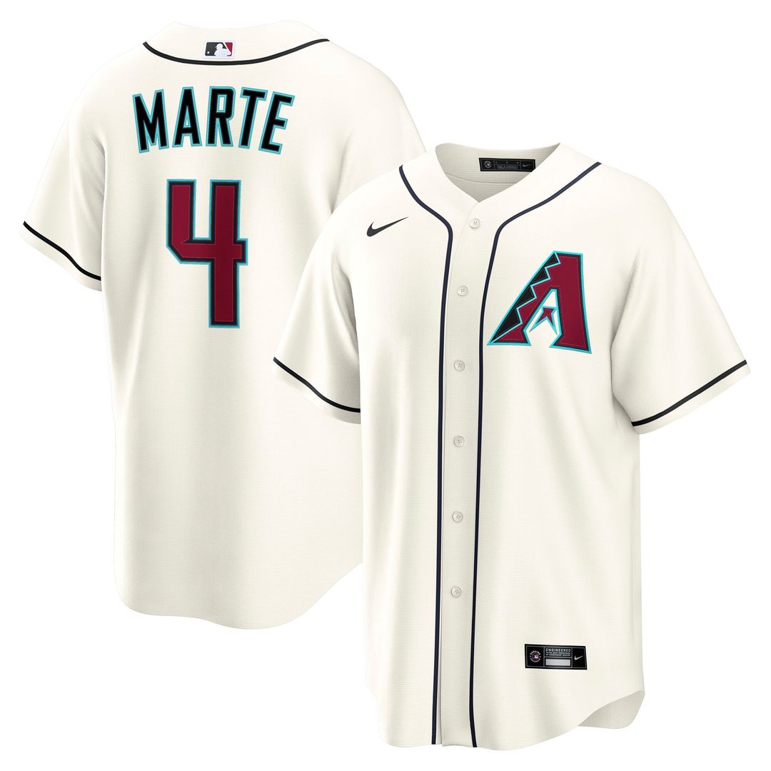 Arizona Diamondbacks Ketel Marte Nike Home Replica Jersey - Cream