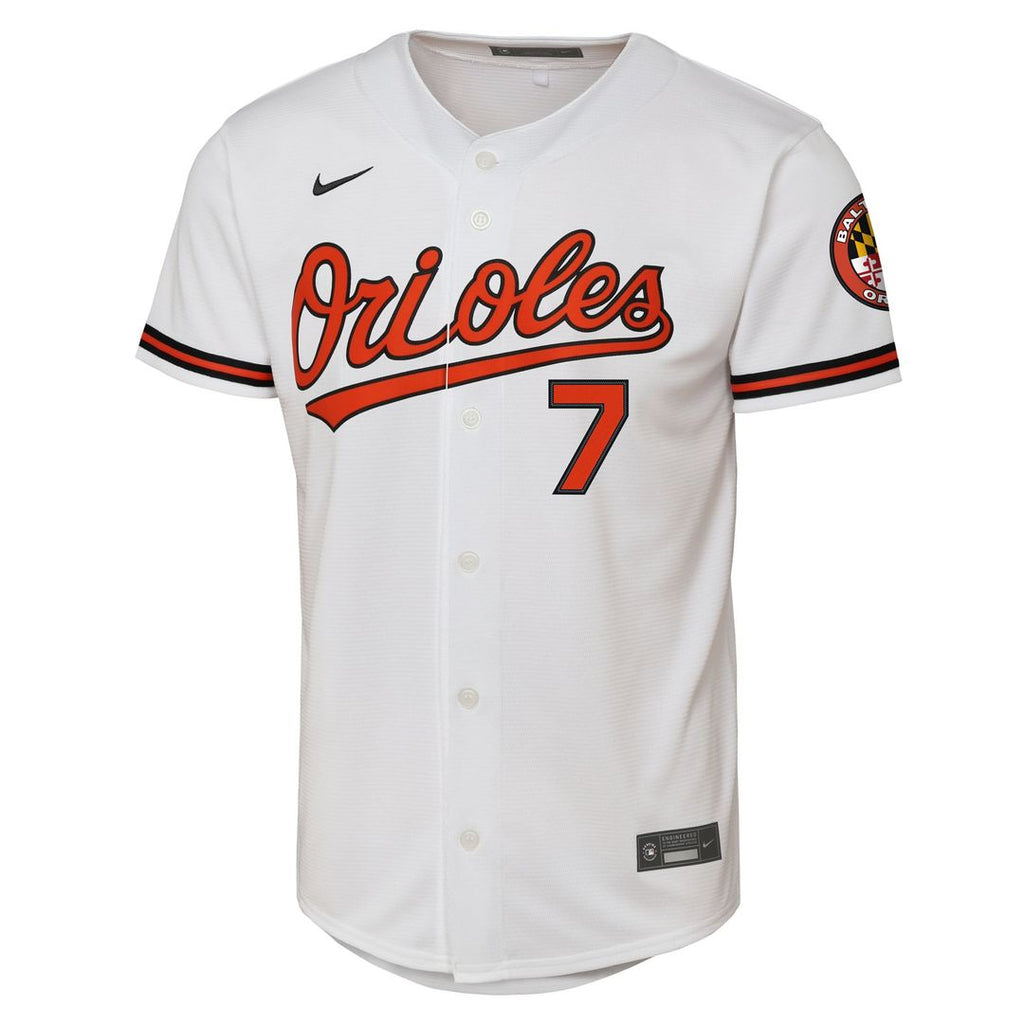 Baltimore Orioles Jackson Holliday Nike Youth Alternate 2 Stadium Player Jersey - Orange