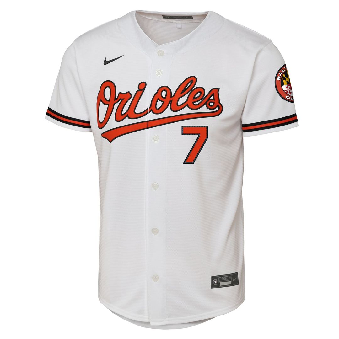 Baltimore Orioles Jackson Holliday Nike Youth Alternate 2 Stadium Player Jersey - Orange