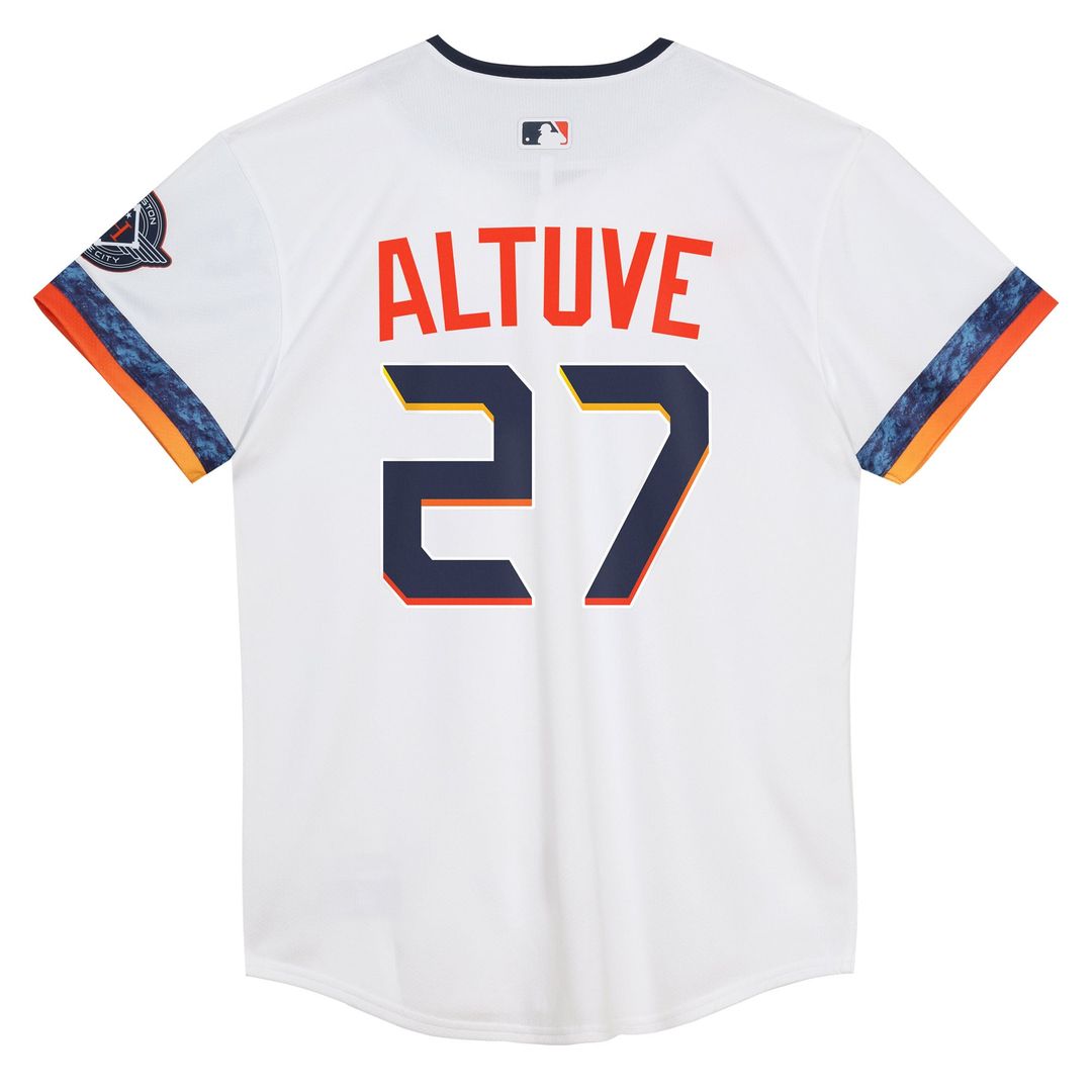 Houston Astros Jose Altuve Nike Preschool 2025 City Connect Limited Player Jersey - White