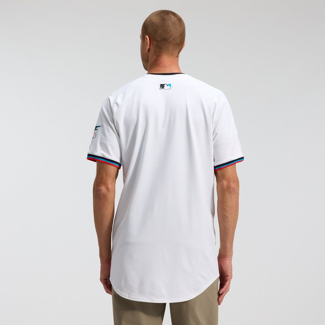 Miami Marlins Nike Home Elite Jersey - White