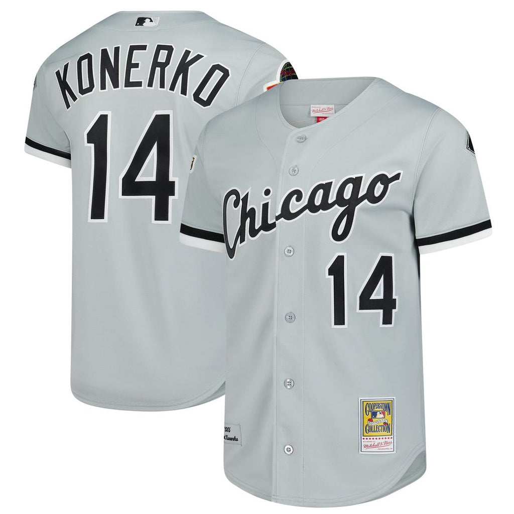 Chicago White Sox Paul Konerko Mitchell & Ness 2005 Cooperstown Authentic Jersey - Gray