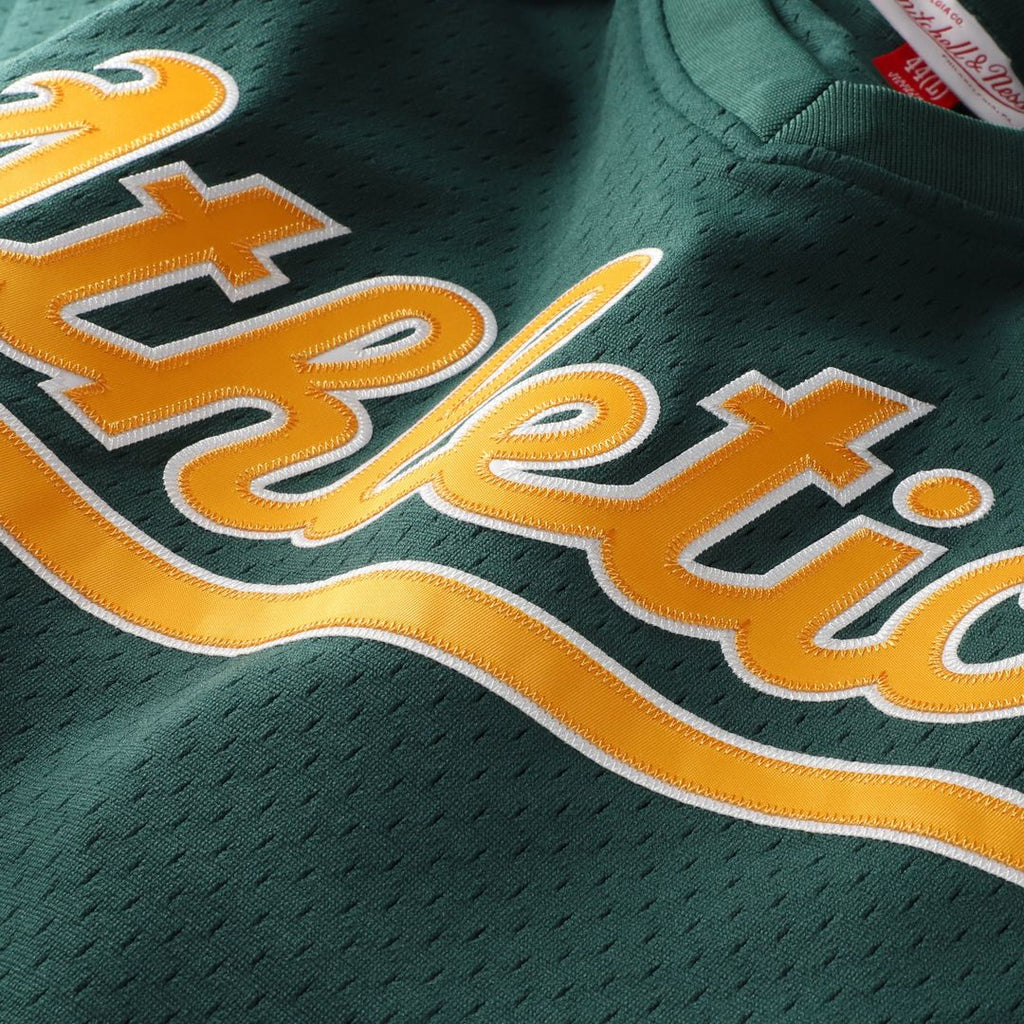 Athletics Rickey Henderson Mitchell & Ness Authentic Batting Practice Jersey - Green