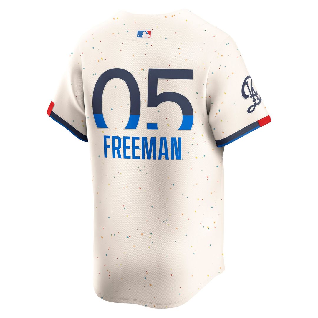 Los Angeles Dodgers Freddie Freeman Nike City Connect Limited Player Jersey - Cream