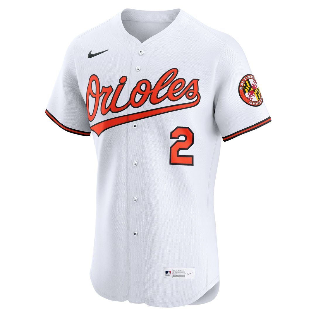 Baltimore Orioles Gunnar Henderson Nike Home Elite Jersey - White