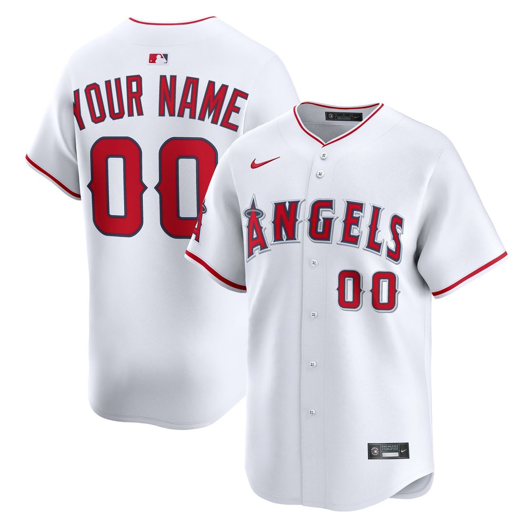 Los Angeles Angels Nike Alternate Limited Custom Jersey - Red