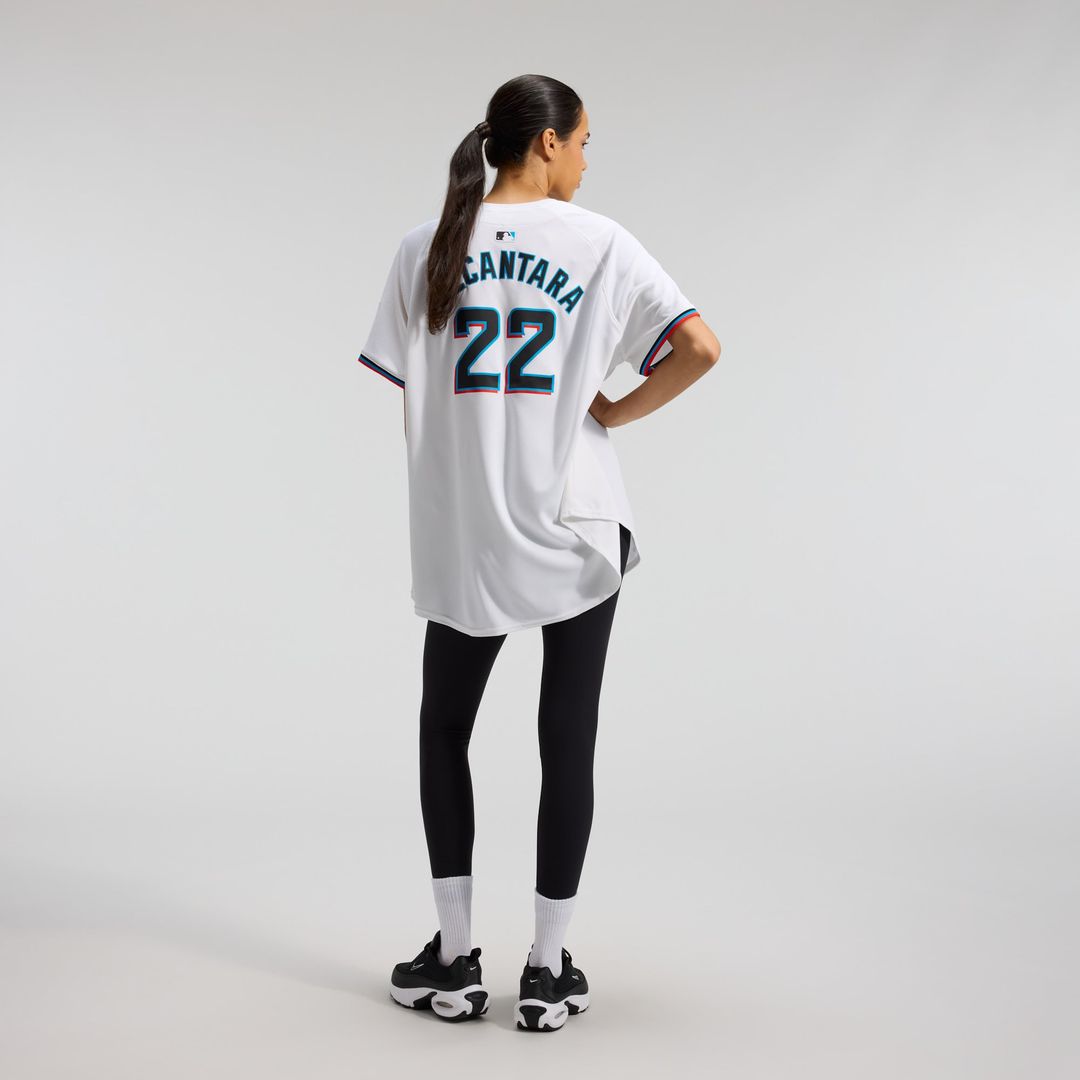 Miami Marlins Sandy Alcantara Nike Women's Home Limited Player Jersey - White