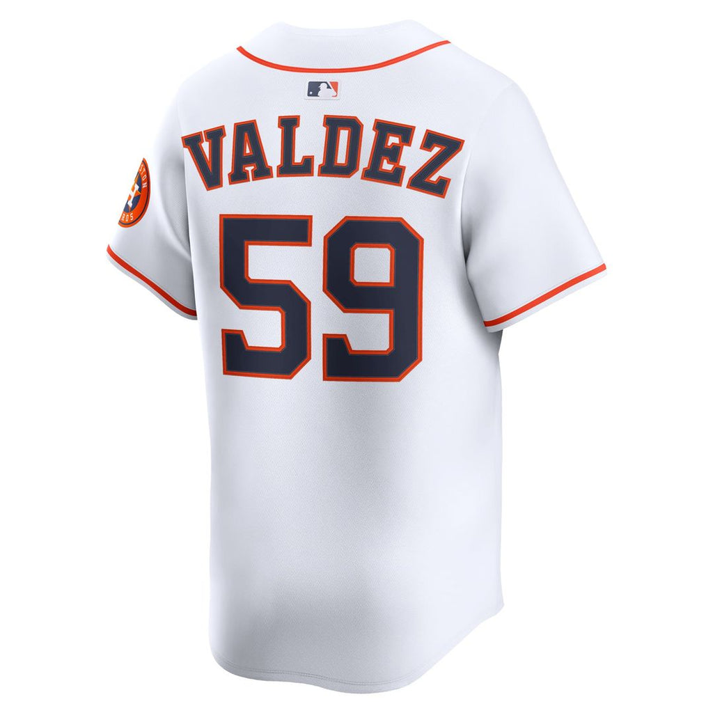 Houston Astros Framber Valdez Nike Home Limited Player Jersey - White