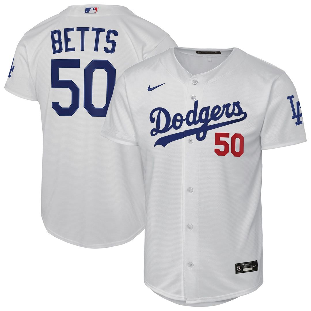 Los Angeles Dodgers Mookie Betts Nike Youth Alternate Stadium Jersey - Royal