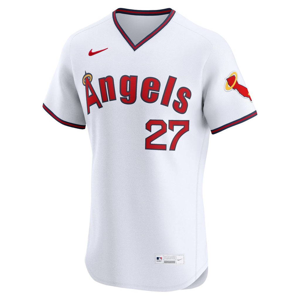 Los Angeles Angels Mike Trout Nike Alternate 2 Elite Jersey - White