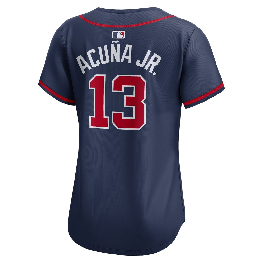 Atlanta Braves Ronald Acuña Jr. Nike Women's Alternate Limited Player Jersey - Navy